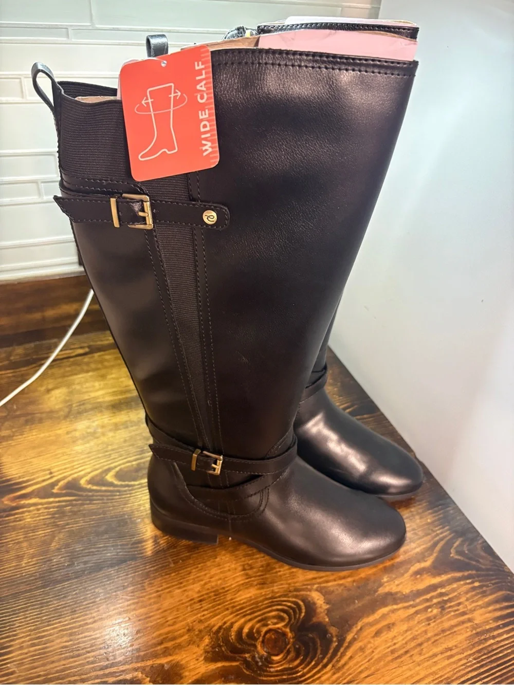 Easy Spirit Black Tall Boots Size 9.5 Wide Calf